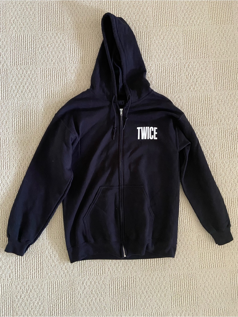 TWICE Black Zip-Up Merch Hoodie